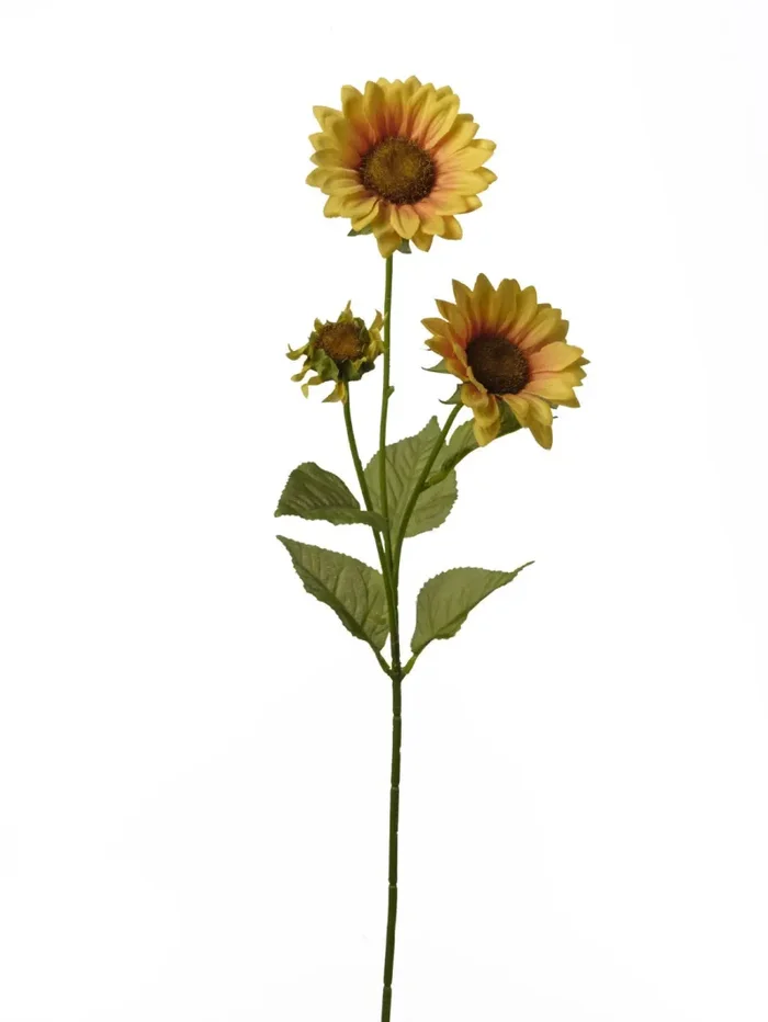 Conti Ramo Girasole H 62 Cm x 3 Yellow