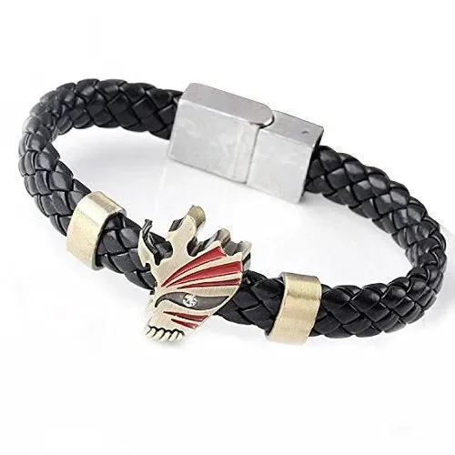 CoolChange Braccialetto di Pelle Bleach con Maschera Hollow