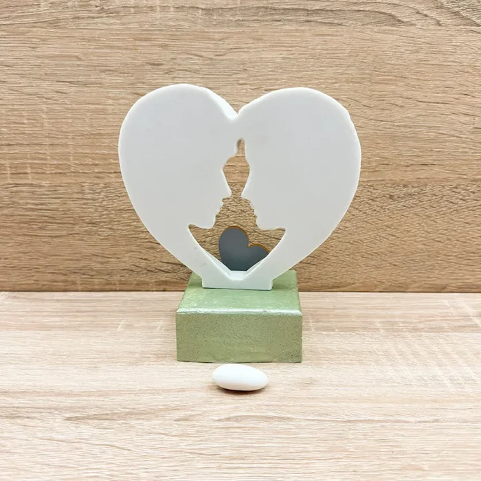 Coppia Innamorati con Base Verde Orchidea Sconti - immagine 2