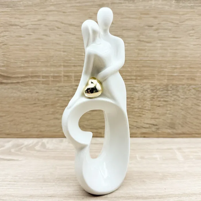 Coppia Sposi con Cuore Oro Claraluna Moda - immagine 2