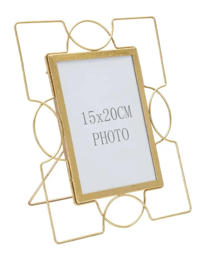 Cornice Iron Glam U 24×1,5×28 cm in Ferro e Vetro