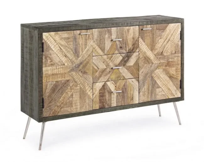 Credenza 2 Ante 3 Cassetti Norwood in Legno
