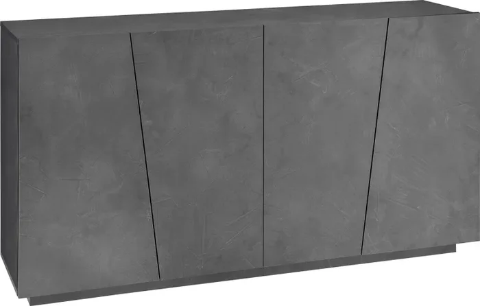 Credenza 4 Ante Battenti 158,5x43x86 cm Vega Ardesia