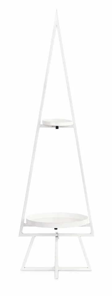 Cupido&Co. Alzata 2 Ripiani Albero di Natale H 920 Mm Bianco