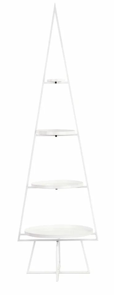Cupido&Co. Alzata 4 Ripiani Albero di Natale H 1.560 Mm Bianco