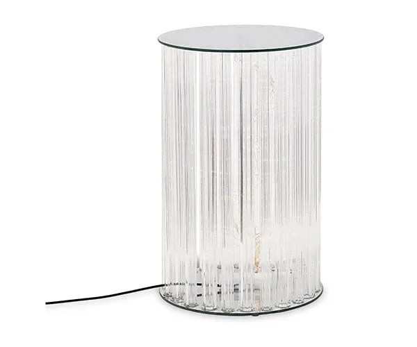 Cupido&Co. Alzata Vetro con Led D 250 Mm H 400 Mm