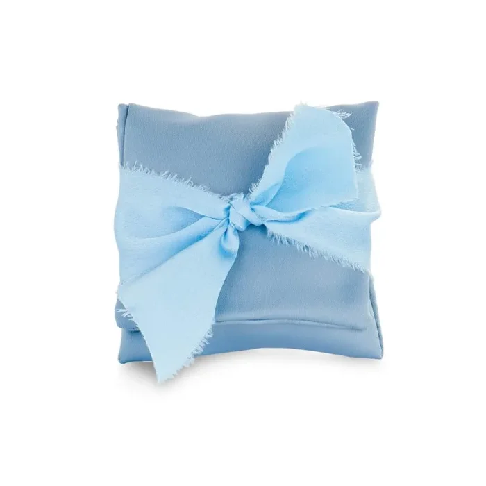 Cupido&Co. Bustina Raso Azzurro con Nastro 90 x 90 Mm 12 Pz