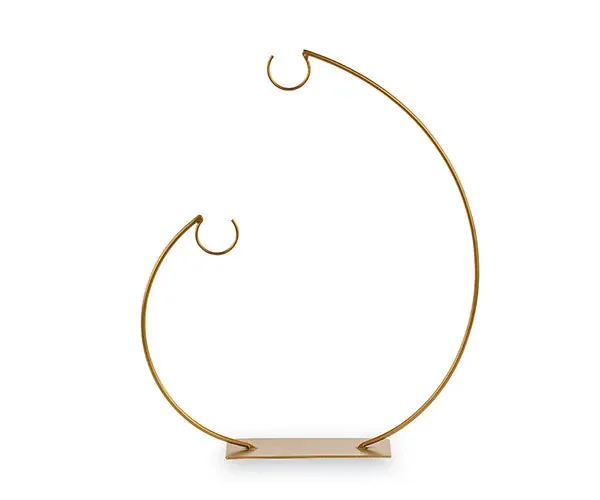 Cupido&Co. Display Metallo 2 Ganci H 400 Mm L 320 Mm Oro