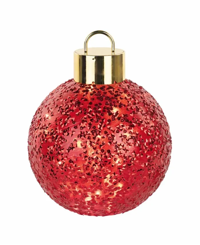 Cupido&Co. Sfera di Natale D 200 Mm con Led Rossa