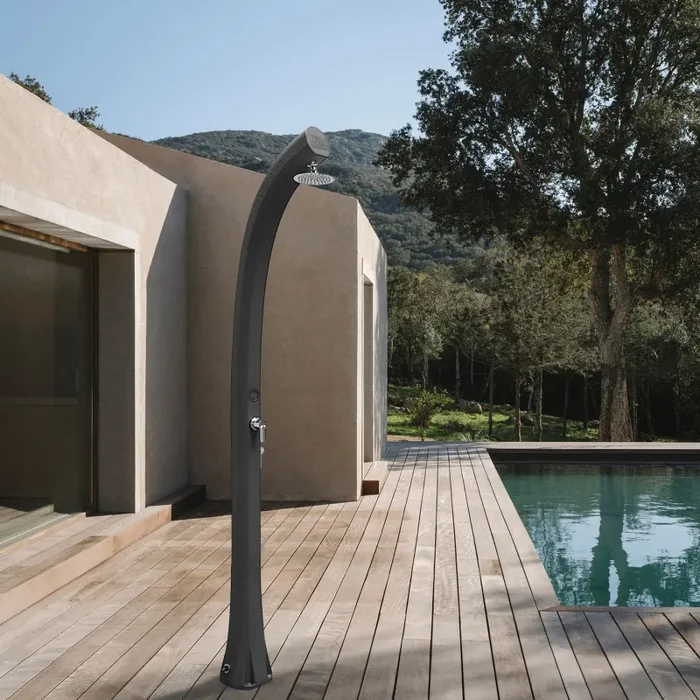 Doccia Solare da Esterno Giardino 26L Miscelatore Arkema New Happy Verde Scuro Online