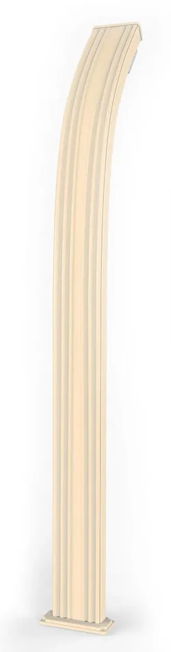 Doccia Solare da Esterno Giardino 30L Miscelatore Arkema Spring Champagne Bronze - immagine 3