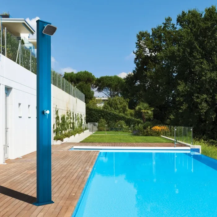 Doccia Solare da Esterno Giardino 30L Miscelatore Arkema Spring S Verde - immagine 2