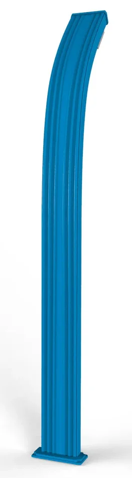 Doccia Solare da Esterno Giardino 30L Miscelatore e Lavapiedi Arkema Spring Blu - immagine 2