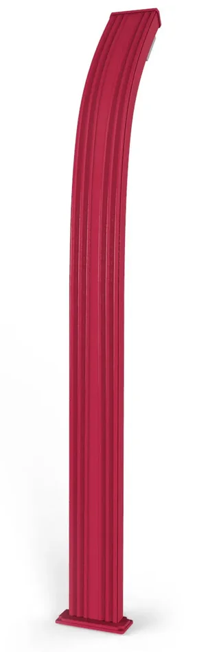 Doccia Solare da Esterno Giardino 30L Miscelatore e Lavapiedi Arkema Spring Fascia Inox Cherry - immagine 3