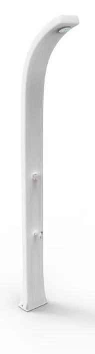 Doccia Solare da Giardino 30L Miscelatore e Lavapiedi Arkema Spring Plus Bianco