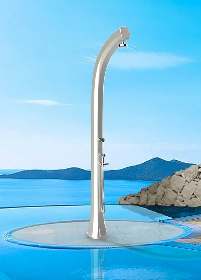 Doccia Solare da Giardino Miscelatore e Doccetta Arkema Jolly Plus Top Line Perla Bianca In saldo - immagine 3