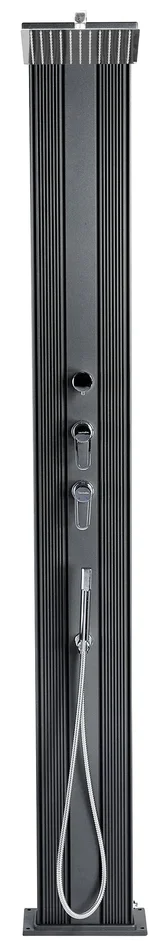 Doccia Solare Ibrida da Giardino 40L Miscelatore e Doccetta Lavapiedi Antracite Sconti - immagine 2