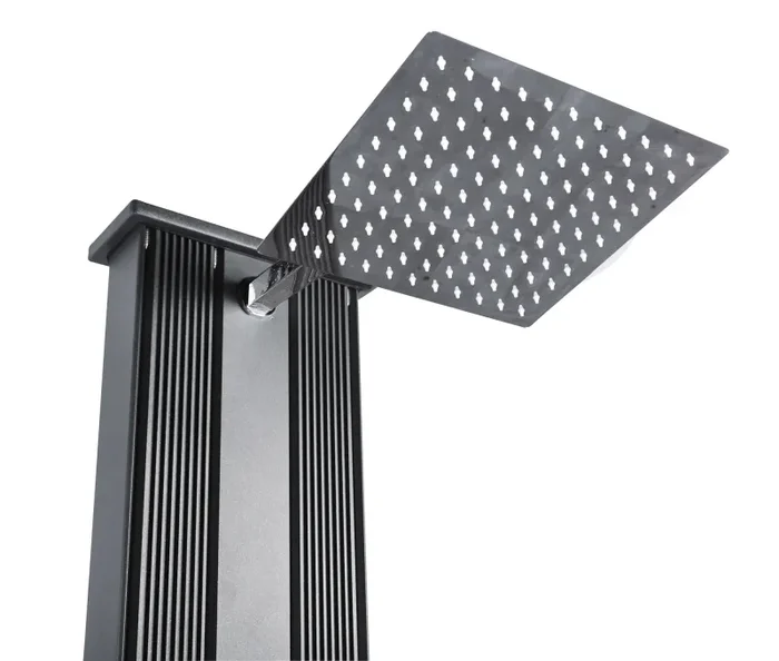 Doccia Solare Ibrida da Giardino 40L Miscelatore e Doccetta Lavapiedi Antracite Sconti - immagine 3