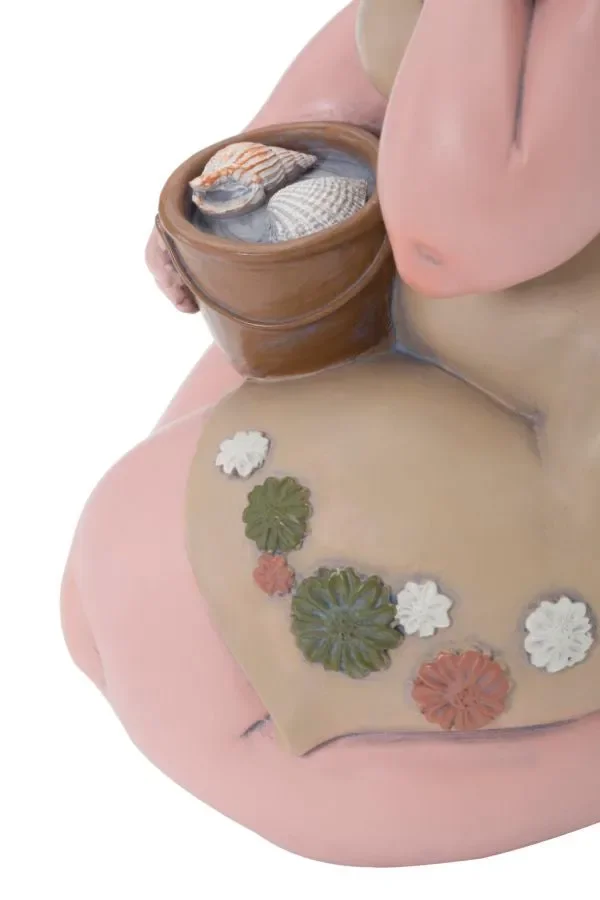 Donnina Positano con Secchiello 11×8,7×16,5 cm in Resina - immagine 2