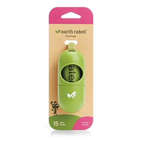Earth Rated Leash Dispenser 1 Distributore, 15 Sacchetti, Lavender-Scented
