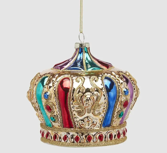 EDG Enzo De Gasperi Addobbo Natale Corona Geometrie H 12 Cm Multicolor