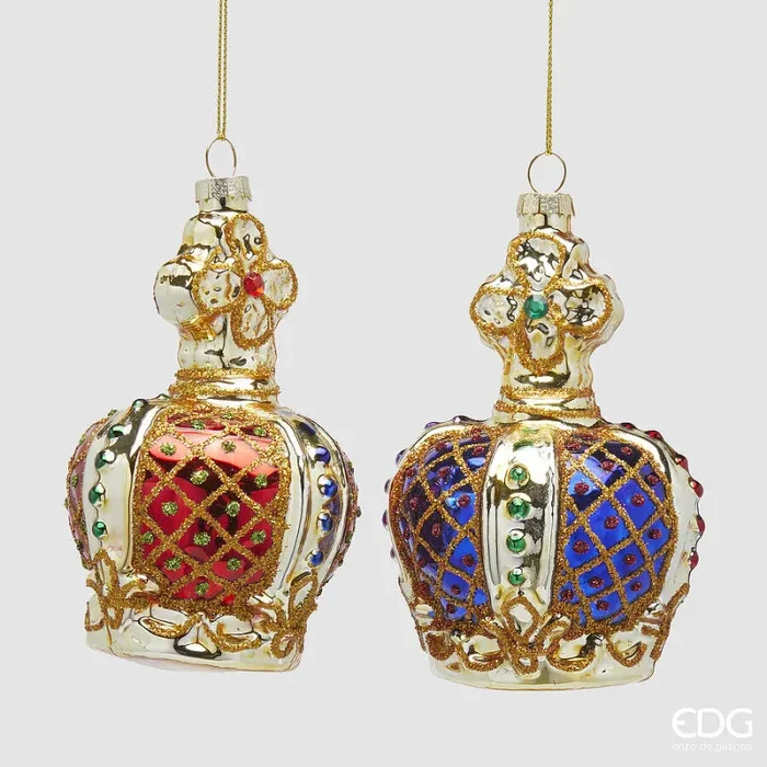 EDG Enzo De Gasperi Addobbo Natale Corona H 12 Cm D 8 Cm Multicolor 1 Pz In saldo