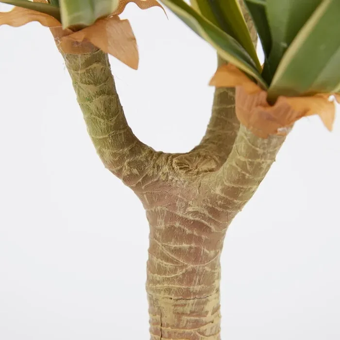 EDG Enzo De Gasperi Agave Chic 3 Rami Vaso Artificiale H 70 Cm Yellow Green - immagine 3