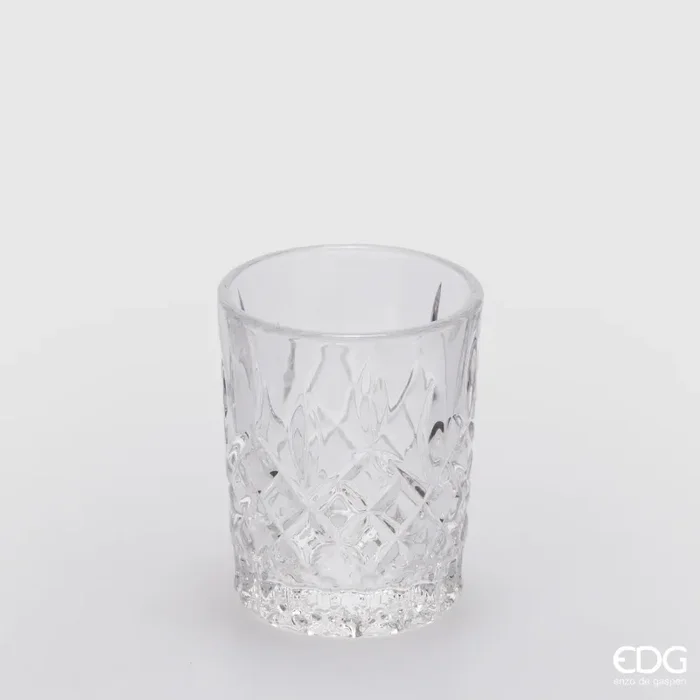 EDG Enzo De Gasperi Bicchiere Sfaccettato Rotondo H 6,2 Cm D 5 Cm 6 Pz