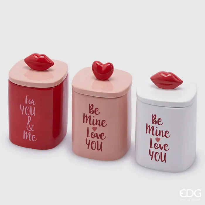 EDG Enzo De Gasperi Candela cuore kiss Be mine h 13 cm 1 Pz Fornitura