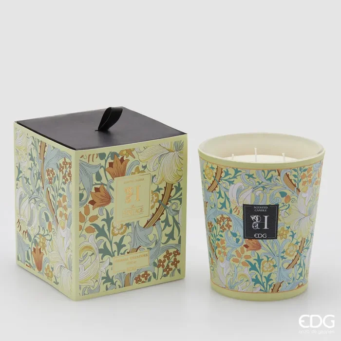 EDG Enzo De Gasperi Candela Heritage con Profumo H 18 Cm Herbal Treasure