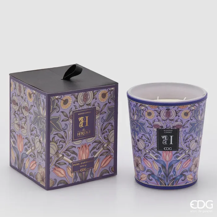 EDG Enzo De Gasperi Candela Heritage con Profumo H 18 Cm Pure Gardenia