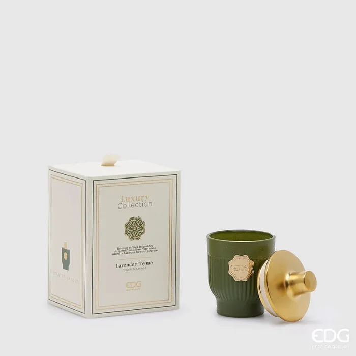 EDG Enzo De Gasperi Candela Luxury H 12 Cm D 7,5 Cm Lavender Thyme