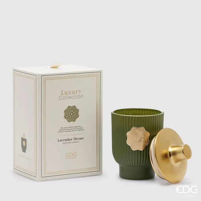 EDG Enzo De Gasperi Candela Luxury H 16 Cm D 10 Cm Lavender Thyme Online