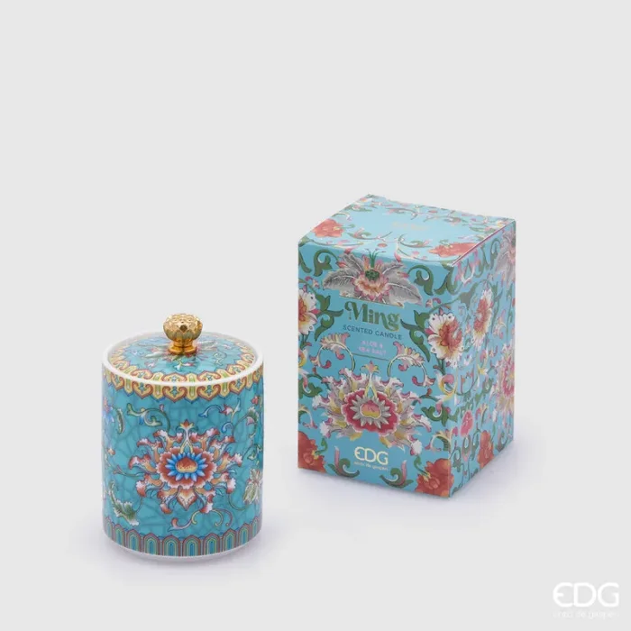 EDG Enzo De Gasperi Candela Ming Con Profumo H.10 D.7 C4 Aloe & Sea Salt