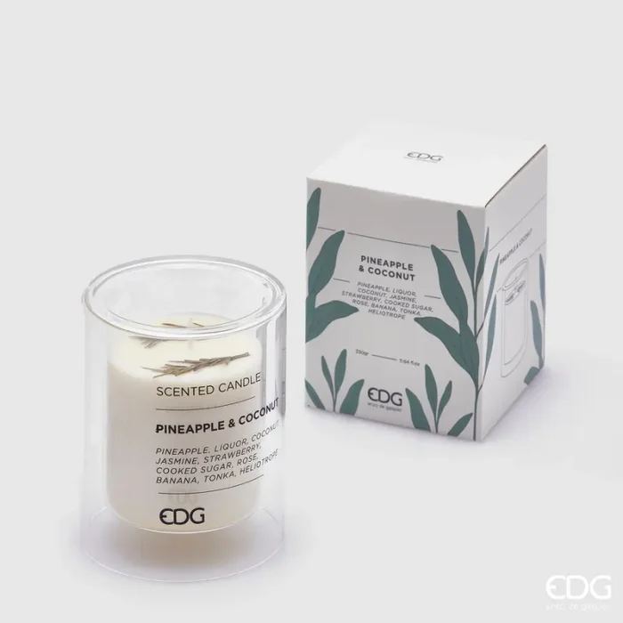 EDG Enzo De Gasperi Candela Silhouette Con Profumo H.12 D.10 C4 Pineapple Saldi