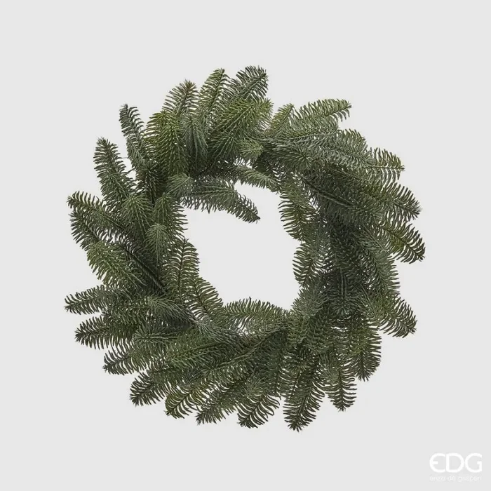 EDG Enzo De Gasperi Corona Natale Pino Nobilis West D 48 Cm Green 1 Pz
