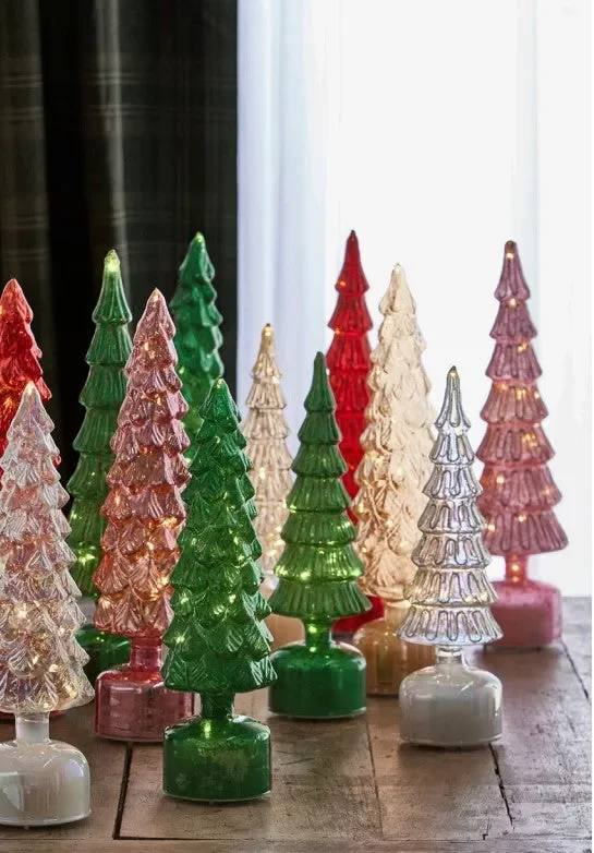 EDG_Enzo De Gasperi Decoro Natale Pino Twist H 40,5 Cm D 9 Cm Mov. Led Silver 1 Pz - immagine 2