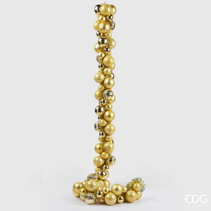EDG Enzo De Gasperi Festone Natale Pallemix X100 L 150 Cm Gold