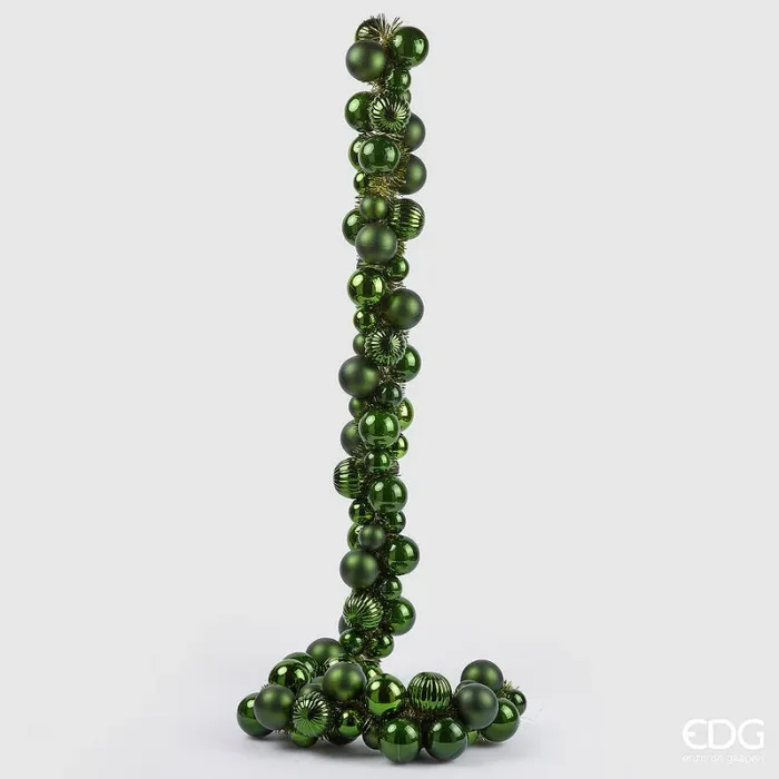 EDG Enzo De Gasperi Festone Natale Pallemix X100 L 150 Cm Green