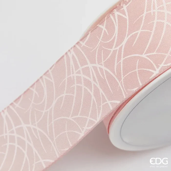 EDG Enzo De Gasperi Nastro Linee H 4 Cm L 20 Mt Pink Vendita calda online - immagine 2