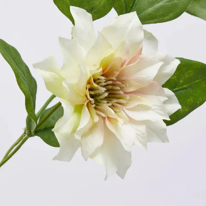 EDG Enzo De Gasperi Ramo Clematis Artificiale con Fiori, Bocciolo e Foglie Ass. H 105 Cm Rosy Peach 1 Pz - immagine 2