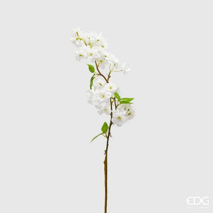 EDG Enzo De Gasperi Ramo Sakura Fiori di Ciliegio Artificiale H 80 Cm White