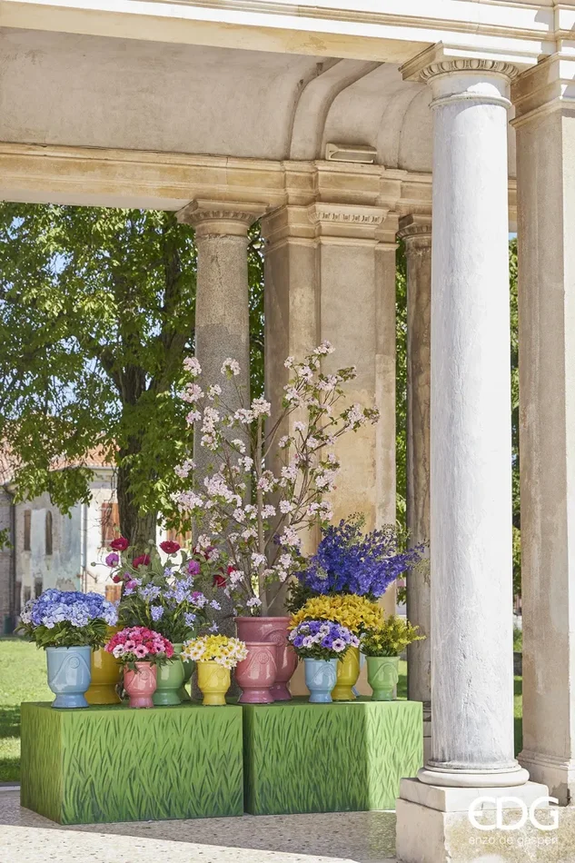 EDG Enzo De Gasperi Ramo Sakura Fiori di Ciliegio Artificiali H 60 Cm Pink - immagine 3