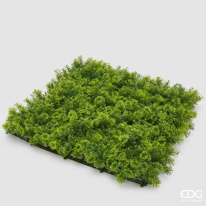 EDG Enzo De Gasperi Siepe Muschio a Ciuffi L. 50 Cm L. 50 Cm Green Anti-UV Plastica Fornitura