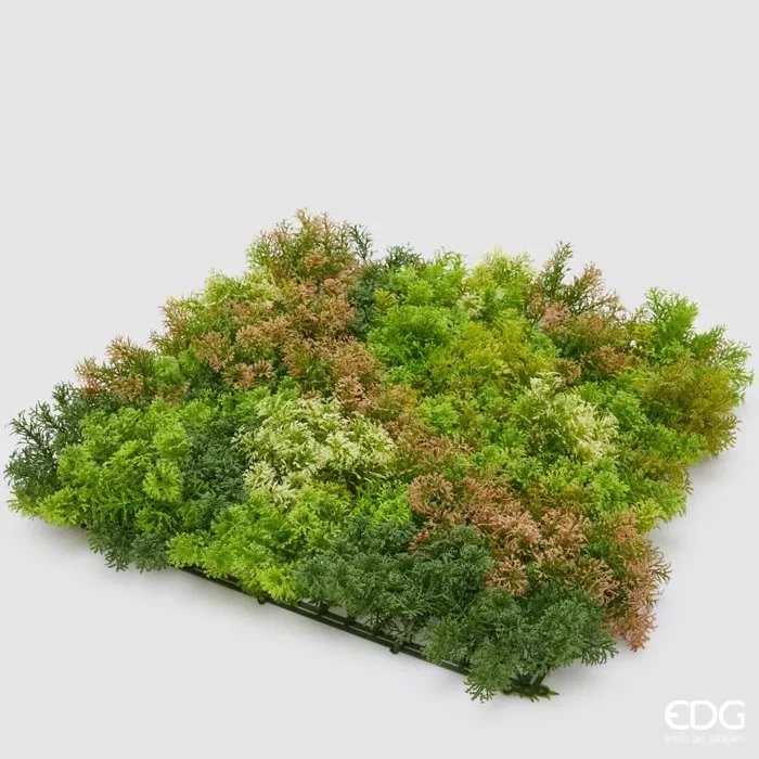 EDG Enzo De Gasperi Siepe Muschio a Ciuffi L. 50 Cm L. 50 Cm Green Mix Anti-UV Plastica