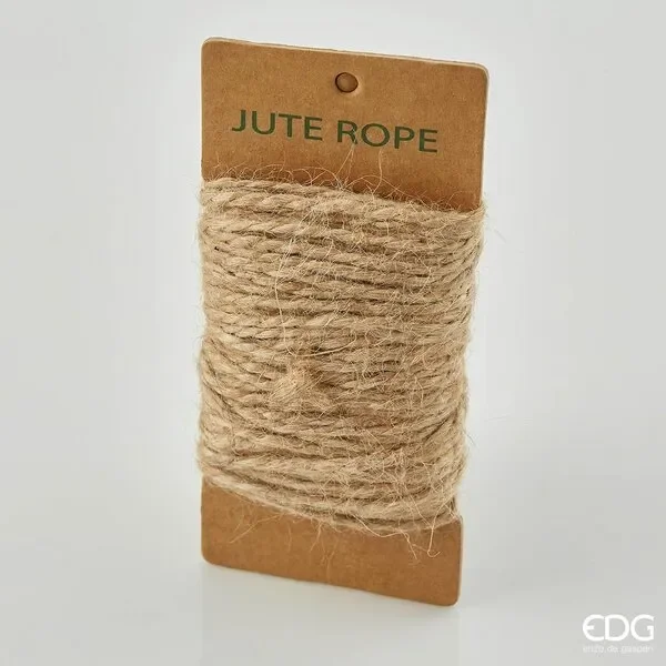 EDG Enzo De Gasperi Spago Iuta D 3 Mm 25 Mt 80 Gr Colore Natural in Matassa