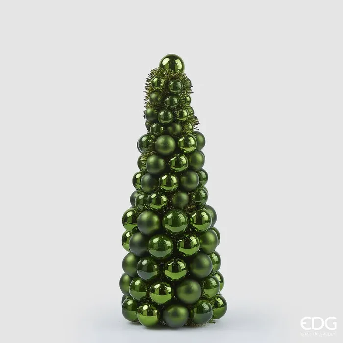 EDG Enzo De Gasperi Topiary Pallemix Cono Natale X96 H 50 Cm D 21 Cm Green