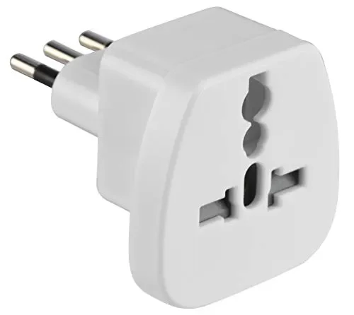 Electraline 70042, Adattatore da Viaggio Mondo a Italia, Bianco