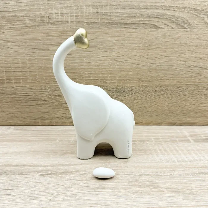 Elefante con Cuore Oro Claraluna Vendita calda online