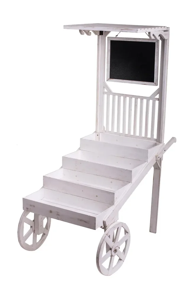 Espositore con Ruote e Tetto H 130 cm